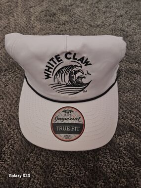 White Claw Hard Seltzer Embroidered Logo Adult Strap Back Hat New